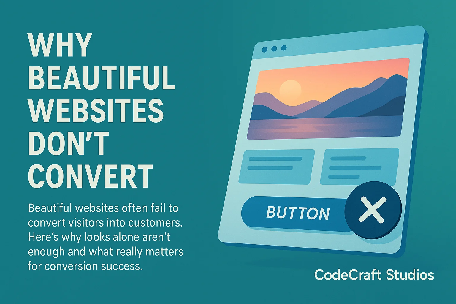 Why Beautiful Websites Don’t Convert