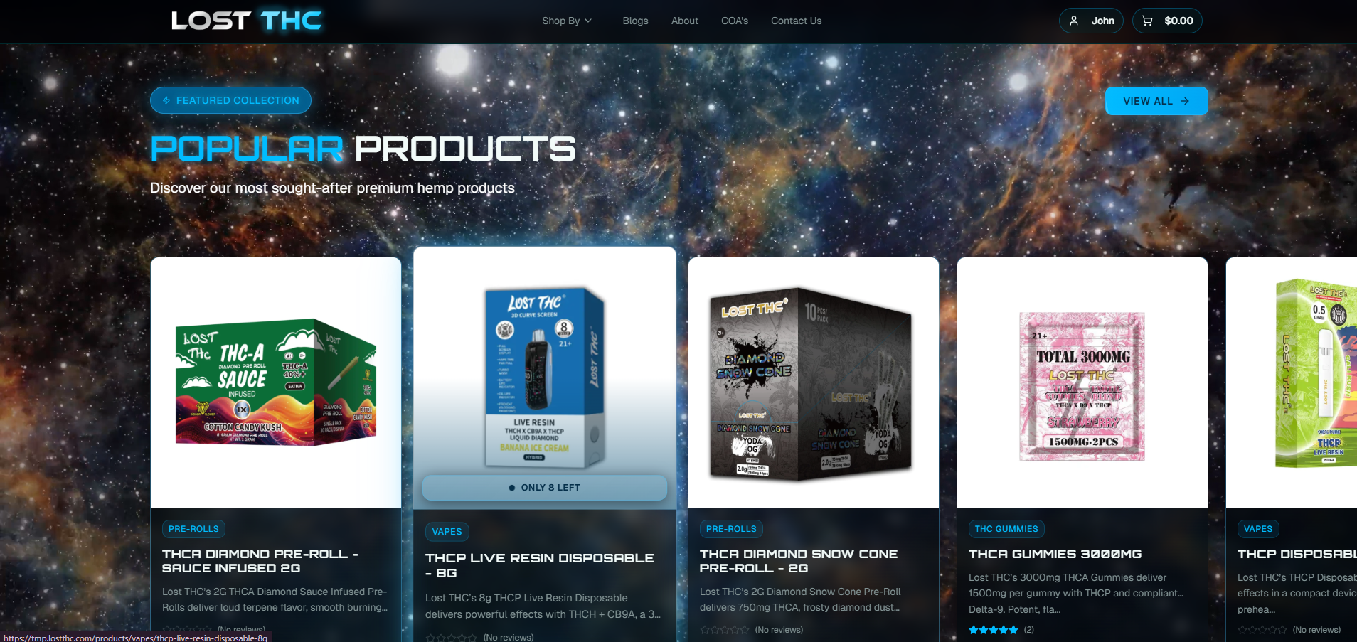 Popular Products Section