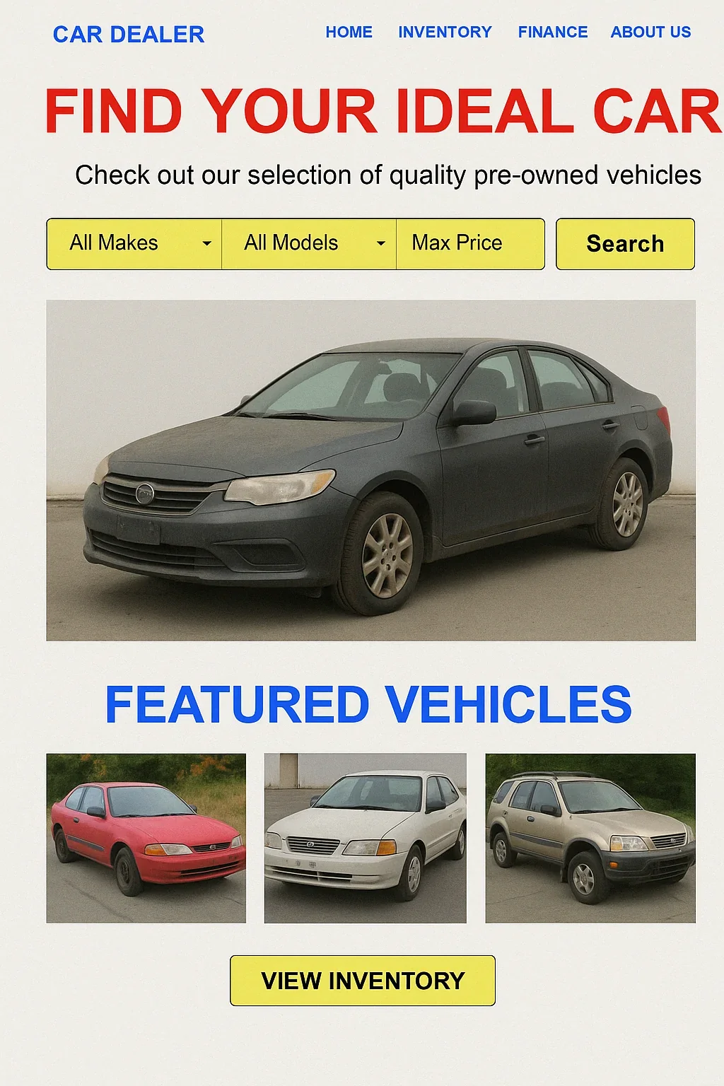 bad website design example